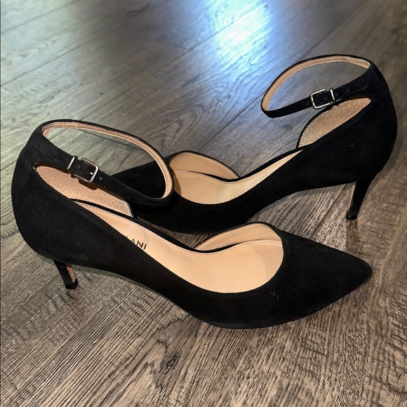 Antonio Melani black suede pumps Sz 7M - Picture 1 of 12